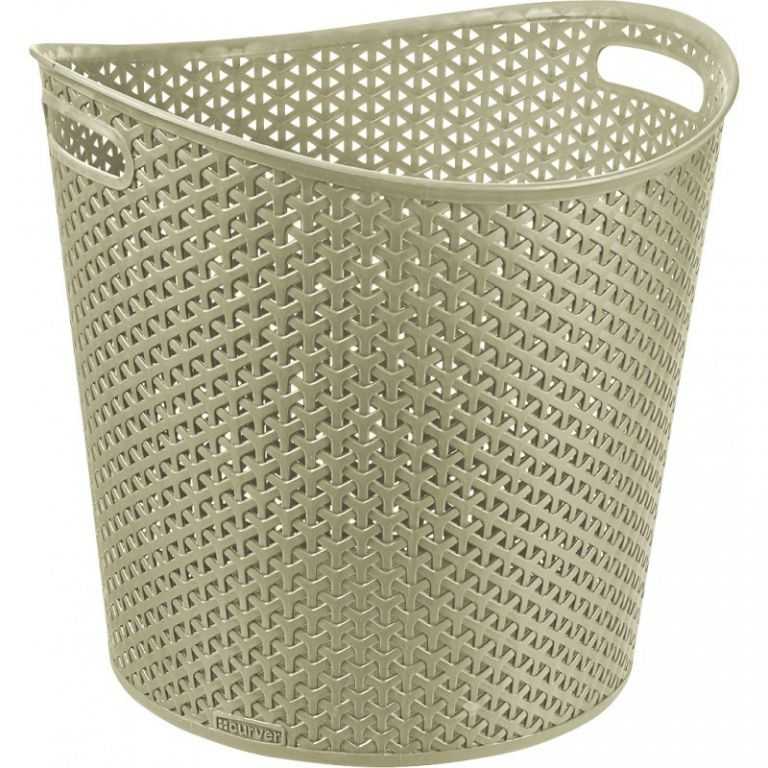 CURVER MY STYLE RATTAN 30445 Koš na prádlo 30 l krémová CURVER