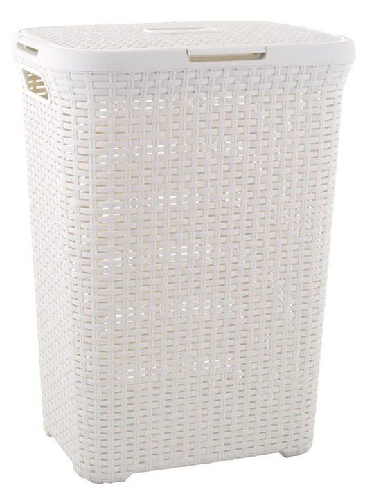 CURVER STYLE RATTAN 30459 Koš na prádlo 60 l krémový CURVER