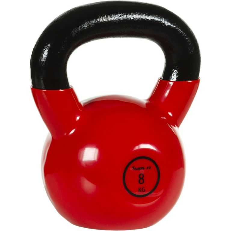 MOVIT Kettlebell 32900 Litinová činka 8 kg s vinylovým potahem MOVIT