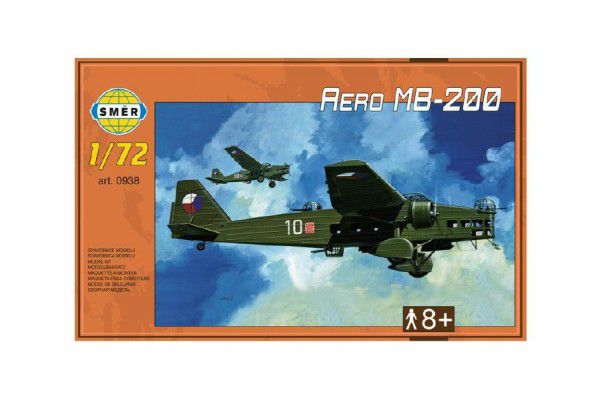 Směr plastikový model letadla ke slepení Aero MB-200 slepovací stavebnice letadlo 1:72 Teddies