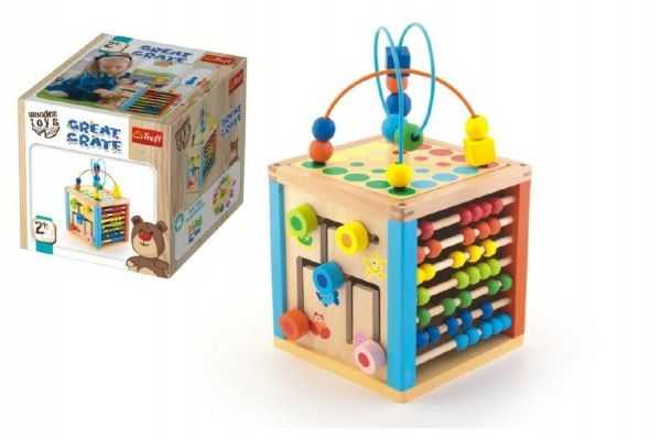 Wooden Toys Kostka edukační dřevěná Teddies