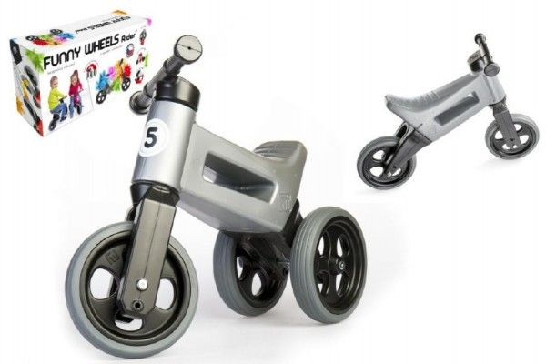 Teddies FUNNY WHEELS šedá 2v1 28/31cm Teddies