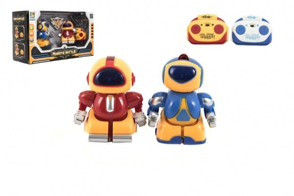 Teddies Mini roboti bojovníci RC plast 8cm na baterie se světlem Teddies