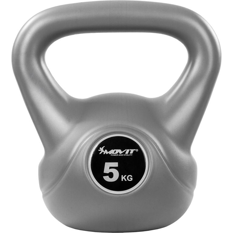 MOVIT® 5 kg Kettlebell šedá MOVIT