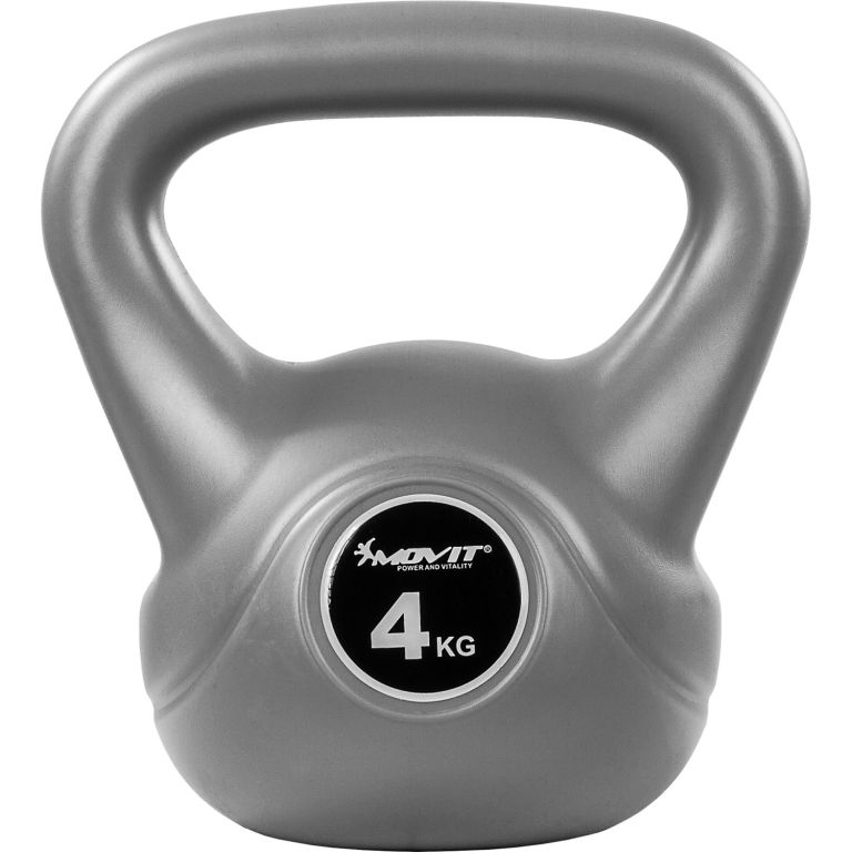 MOVIT® 4 kg Kettlebell šedá MOVIT