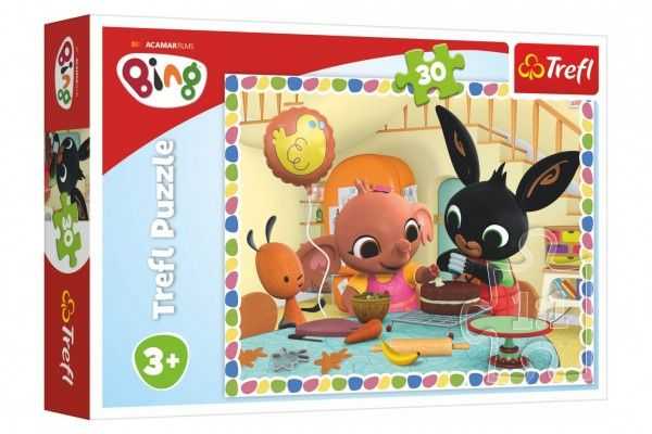 Puzzle Bing Bunny Pojďme spolu péct 27x20cm 30 dílků v krabičce 21x14x4cm