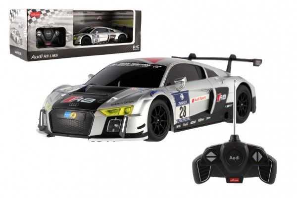 Auto RC Audi R8 stříbrné 27MHz na dálk. ovládání na baterie Teddies