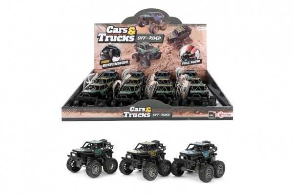 Auto monster truck mini plast 9x7cm odpružené Teddies