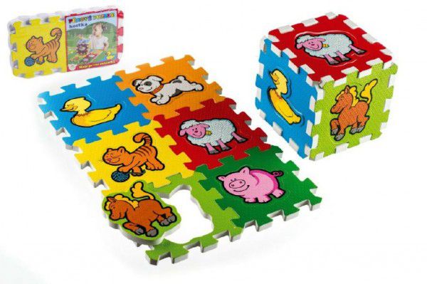 Teddies Pěnové puzzle Moje první zvířátka 15x15x1 2cm MPZ 6 ks Teddies