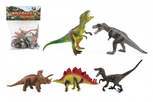 Dinosaurus plast 15 až 18 cm 5 ks v sáčku