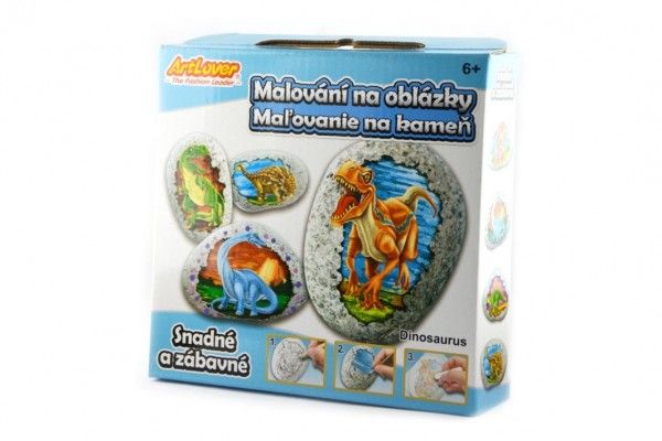 Malování na oblázky/kameny Dinosaurus kreativní sada Teddies