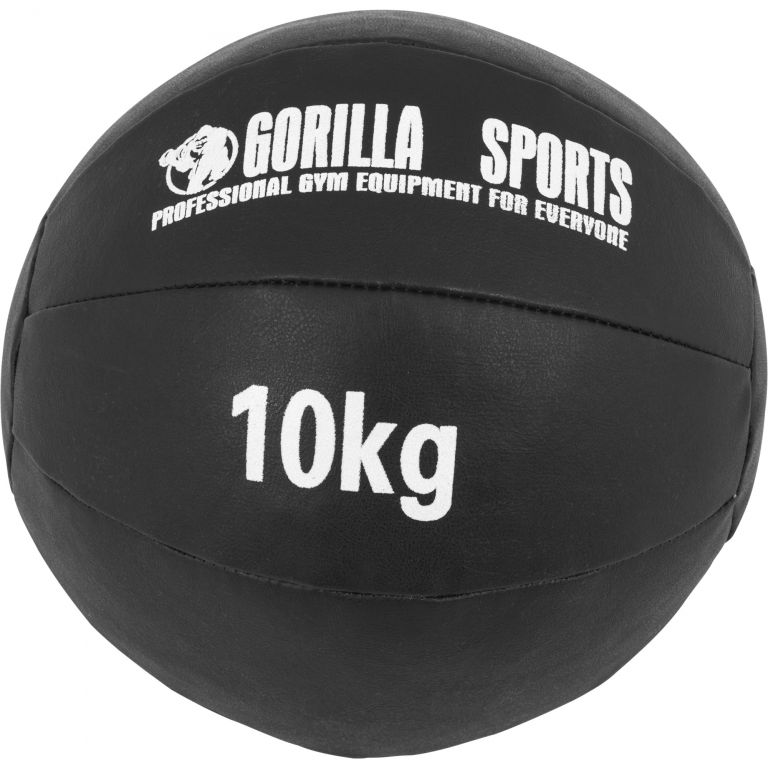 Gorilla Sports Kožený medicinbal