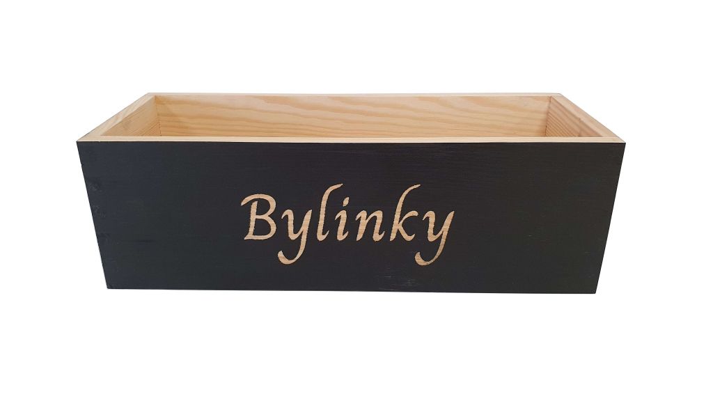 Dřevěná bedýnka na bylinky