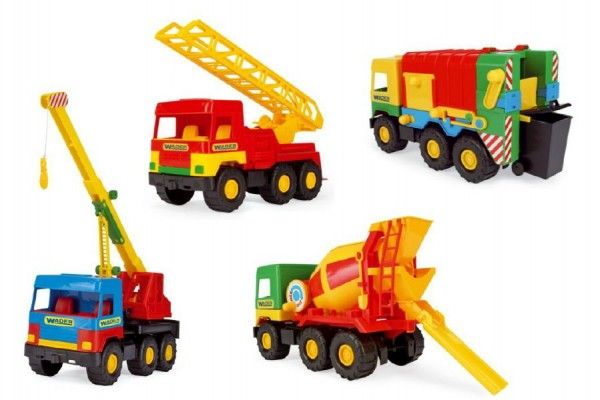 Truck Wader Auto middle plast 38-47cm asst 4 druhy v sáčku Teddies