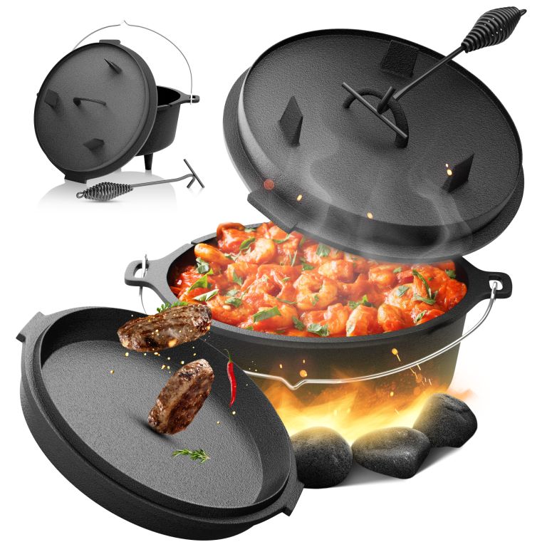 Broil-master® Litinový kotlík s nožičkami