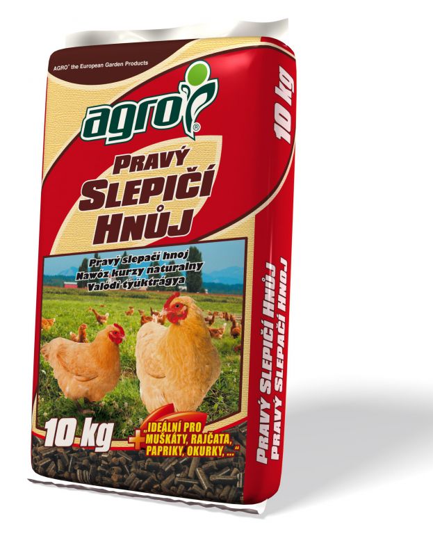 Hnojivo Agro  Pravý slepičí hnůj 10 kg